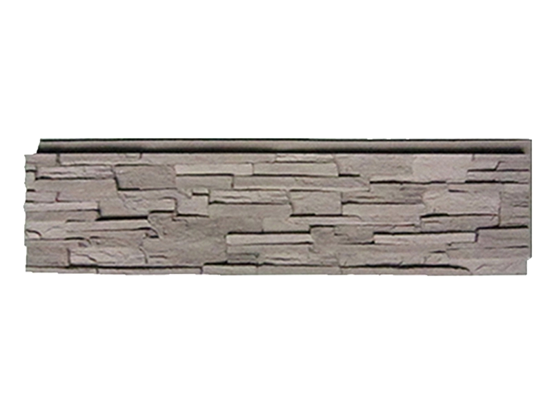 Paneles de pared de chapa de piedra de imitación apilados