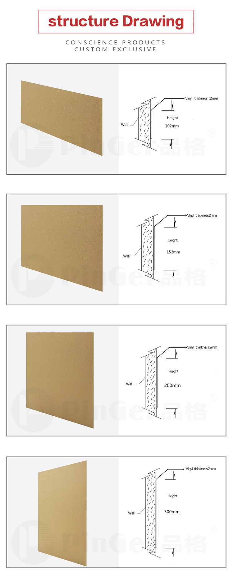 Panel de protección de pared Rub Rail Strips