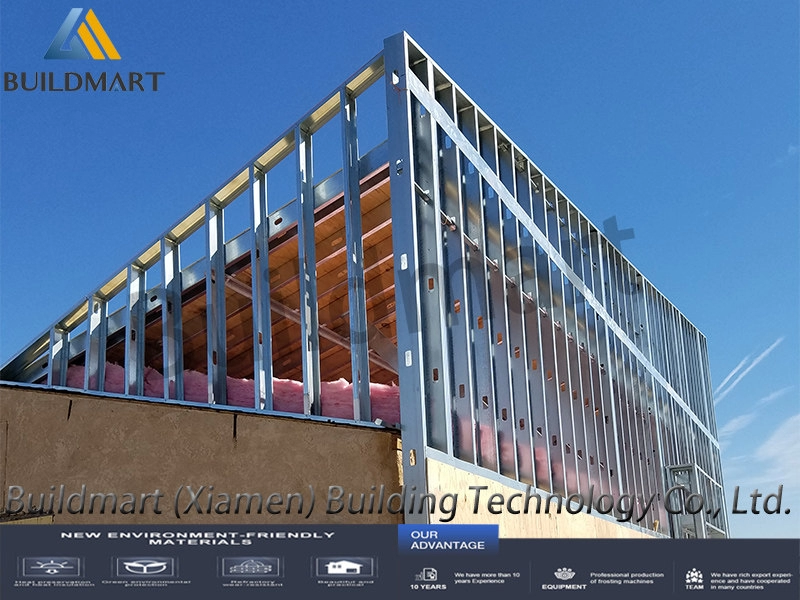 Casa de estructura de acero ligero Sistema de construcción de estructura de acero LGS villa para su nueva casa