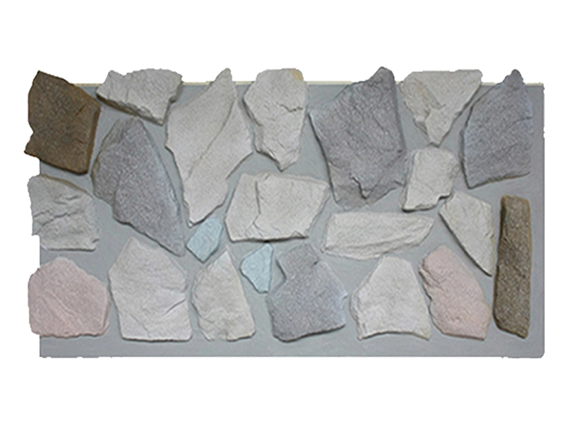 Panel de pared de imitación de piedra con decoración de poliuretano 3D
