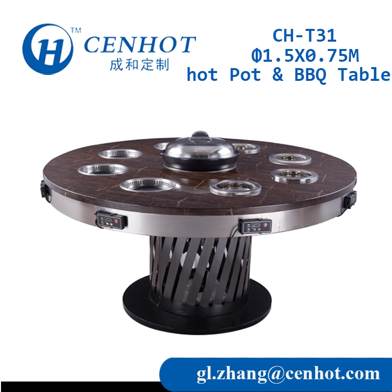 Olla pequeña personalizada y mesa de barbacoa coreana a la venta CH-T31 - CENHOT