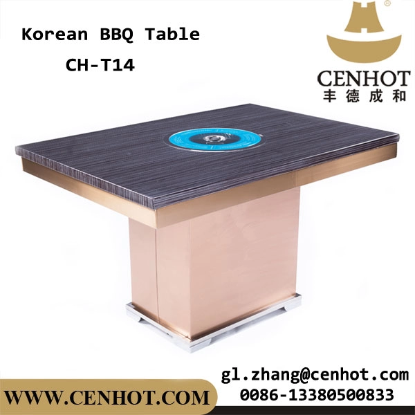 Mesas de barbacoa coreana CENHOT, mesas de parrilla para barbacoa para restaurante