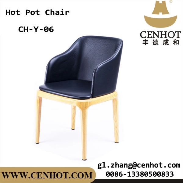 Silla de comedor con estructura de metal popular CENHOT con asiento de PU