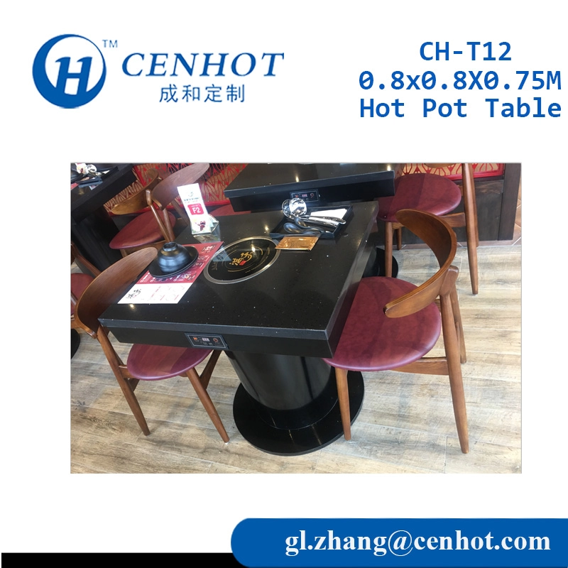 Mesa de olla caliente con cocina de inducción para la fábrica de restaurantes China - CENHOT