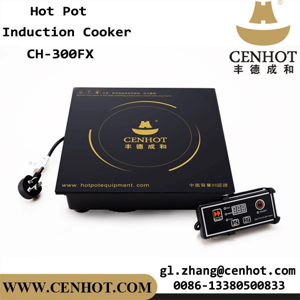 Cocina de inducción de olla caliente integrada con control de cable CENHOT para restaurante