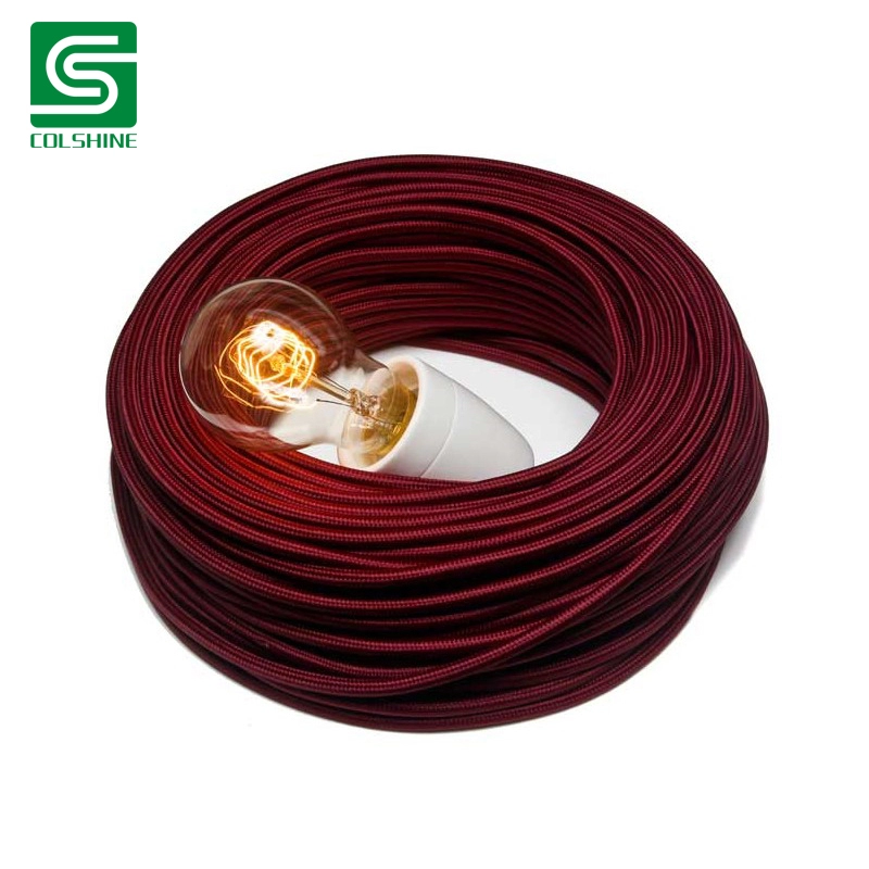 Cable trenzado eléctrico colorido de 3 núcleos