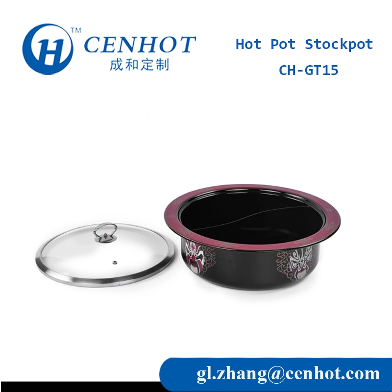 Utensilios de cocina chinos Hot Pot con divisor Fabricantes