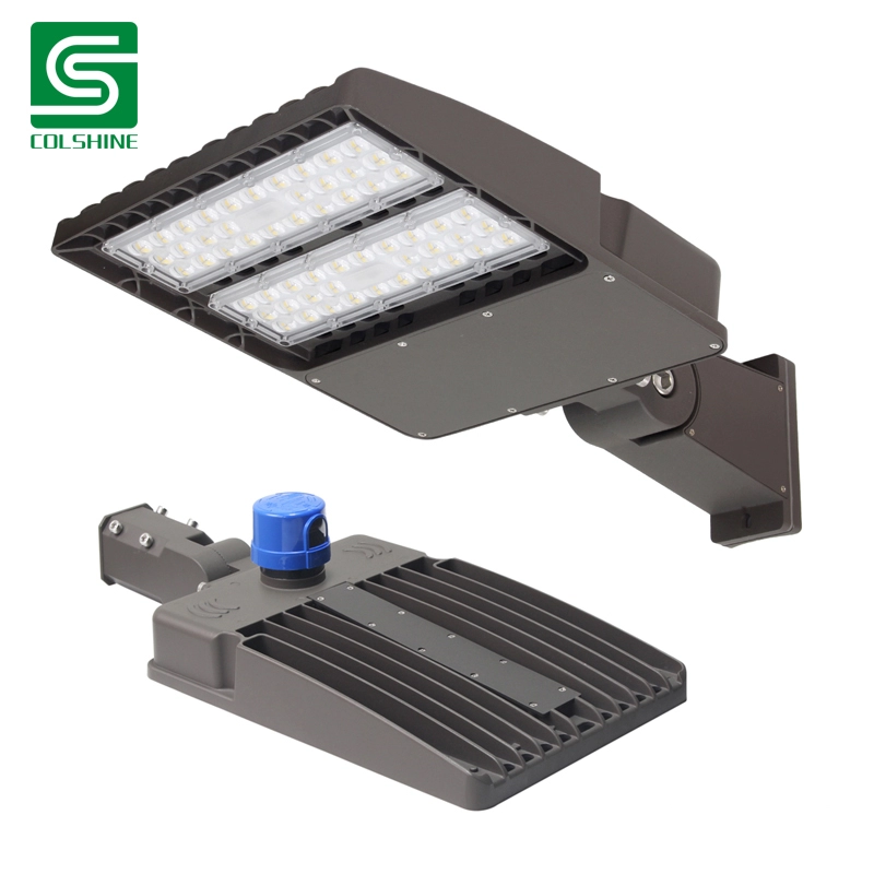 Colshine High Bright 100W 200W 300W LED Shoebox luces con fotocontrol