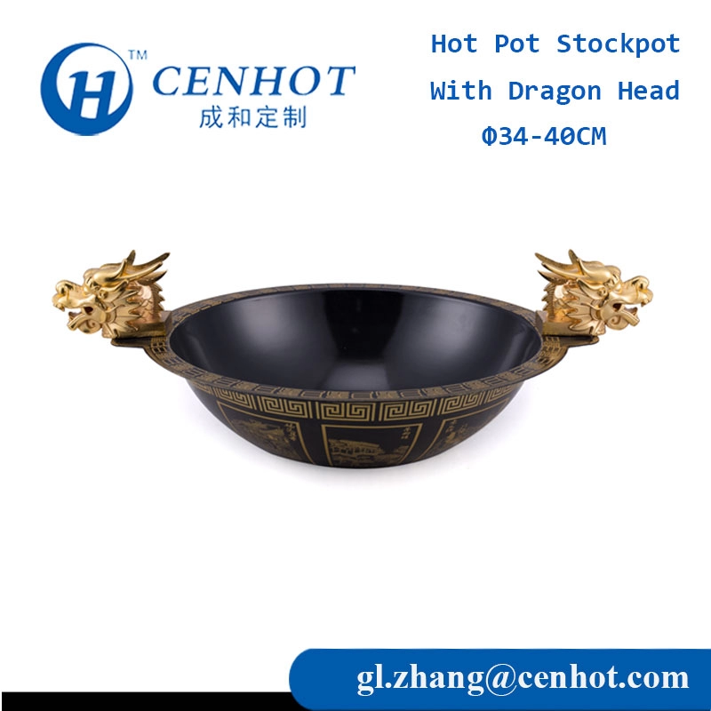 Fabricantes de utensilios de cocina de olla caliente con cabeza de dragón chino - CENHOT