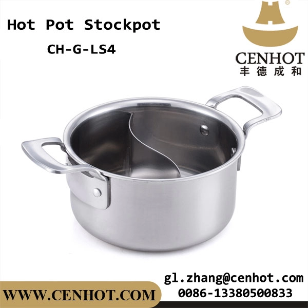 CENHOT pequeños utensilios de cocina redondos Ying Yang Hot Pot para restaurante