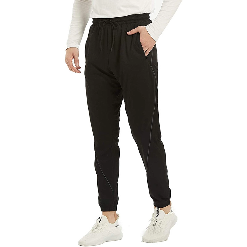 Pantalones de chándal para hombre con bolsillos, parte inferior abierta, pantalones de yoga atléticos, pantalones de chándal activos