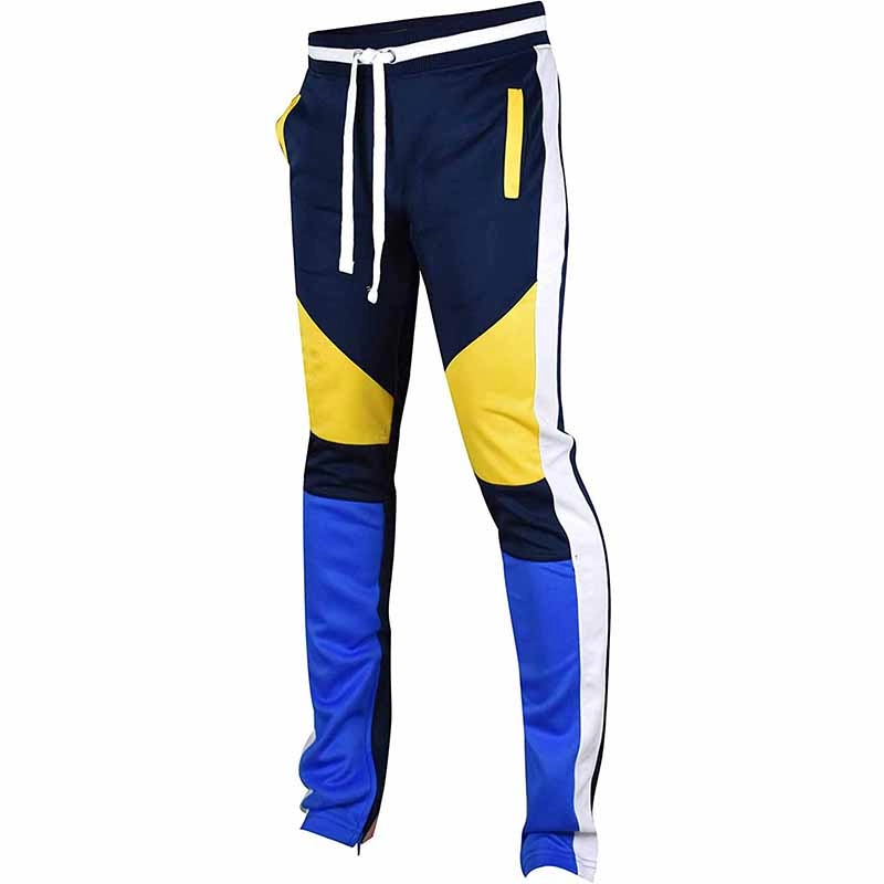 Pantalones de chándal Hip Hop Premium Slim Fit para hombre - Parte inferior de jogger atlético con cinta lateral