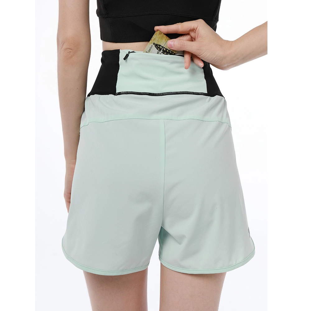 Pantalones cortos de entrenamiento de cintura alta para mujer