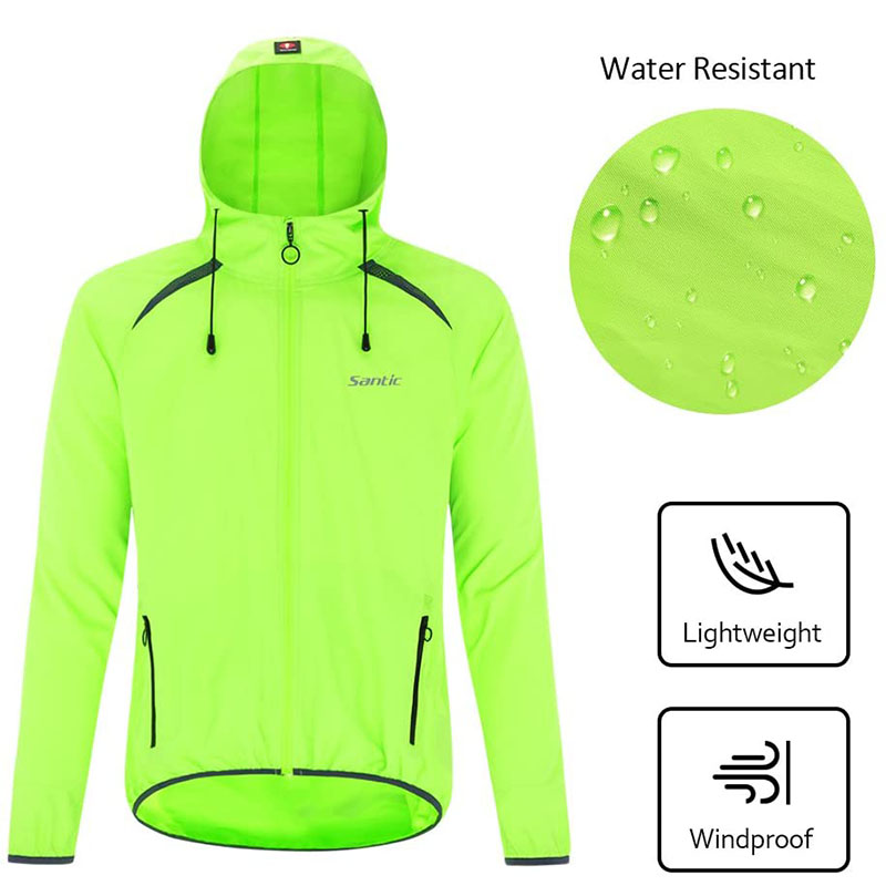 Chaqueta de ciclismo impermeable con protección UV