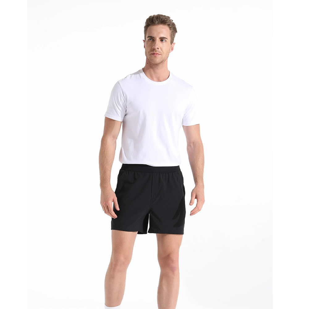 Pantalones cortos ligeros de entrenamiento para correr para hombre con forro de malla