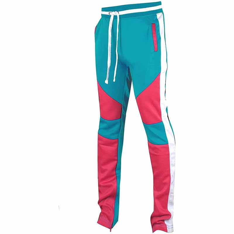 Pantalones de chándal Hip Hop Premium Slim Fit para hombre - Parte inferior de jogger atlético con cinta lateral