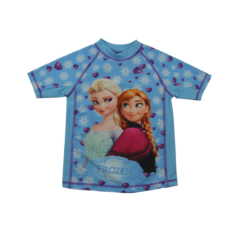 Camisetas de protección contra sarpullidos para niñas de Frozen de Disney