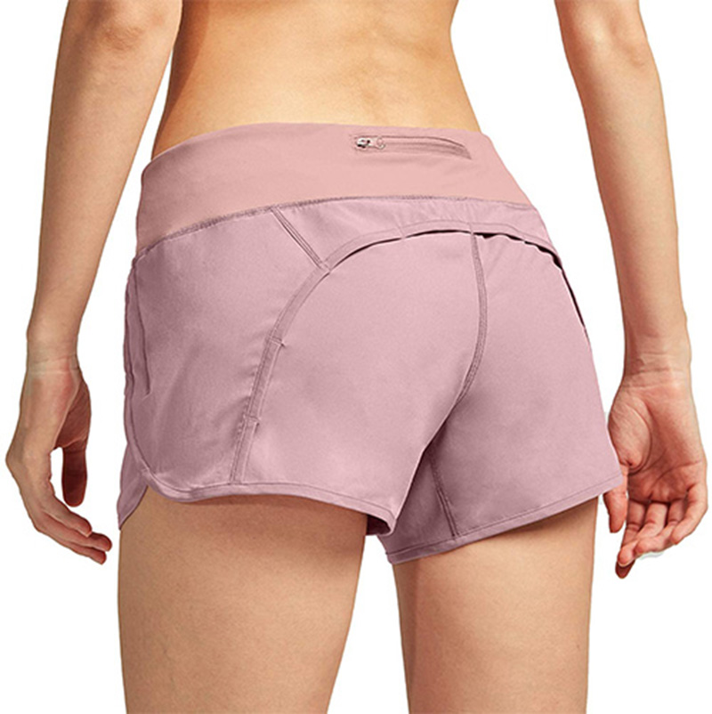 shorts deportivos rosas con bolsillo