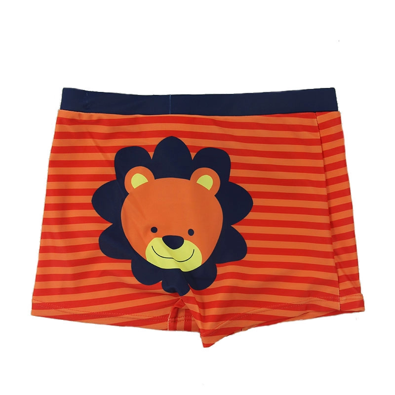 Shorts de baño de rayas naranjas para niños pequeños