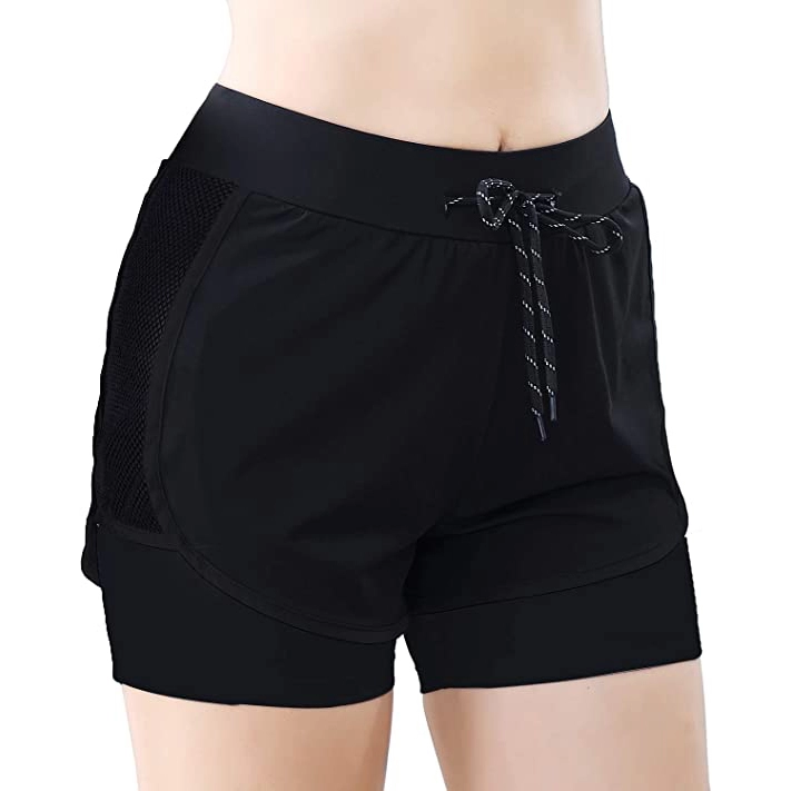 Pantalones cortos de yoga para mujer Control de barriga Running Gym Workout Biker Shorts