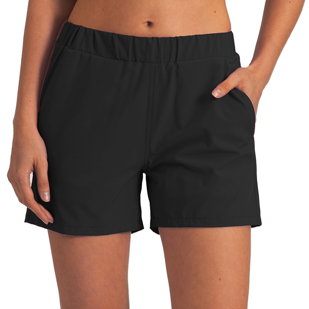 Pantalones cortos de entrenamiento activos ultraligeros elásticos para mujer