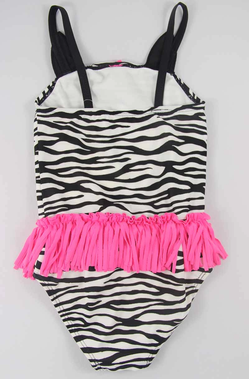 Trajes de baño de una pieza de Zebra Little Girls