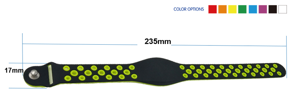 Mesh Rfid Wristband Detailed Size 