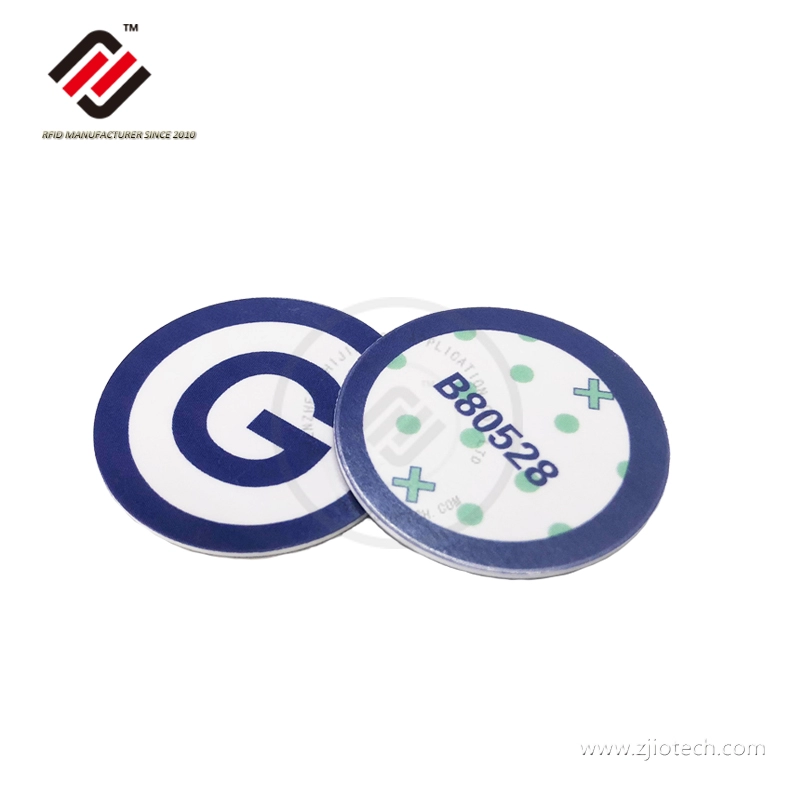 Etiqueta de moneda NFC ICODE SLIX de 25 mm de diámetro ISO15693