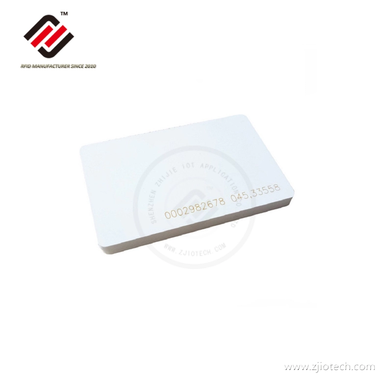 Tarjeta RFID imprimible de PVC 125KHz LF en blanco