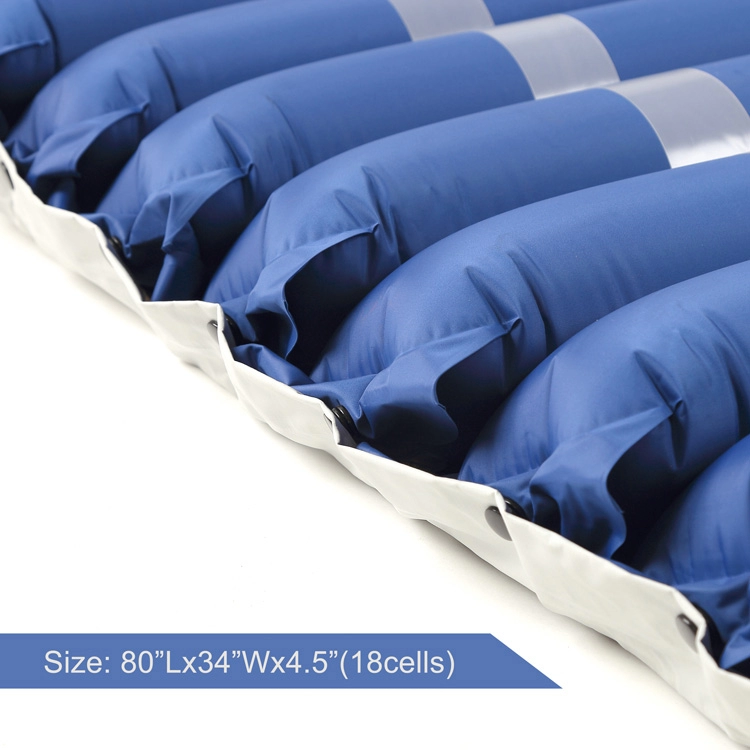 Colchón de aire de cama de hospital médica inflable tubular antiescaras de presión alterna