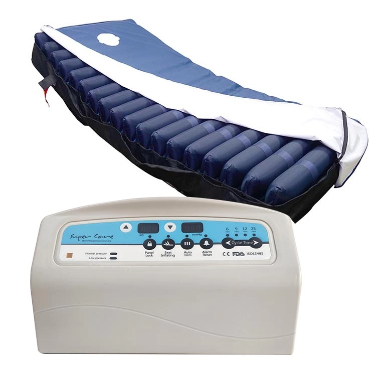 Colchón de aire inflable antiescaras para el cuidado de la salud con presión alterna Tubular pu para cama icu