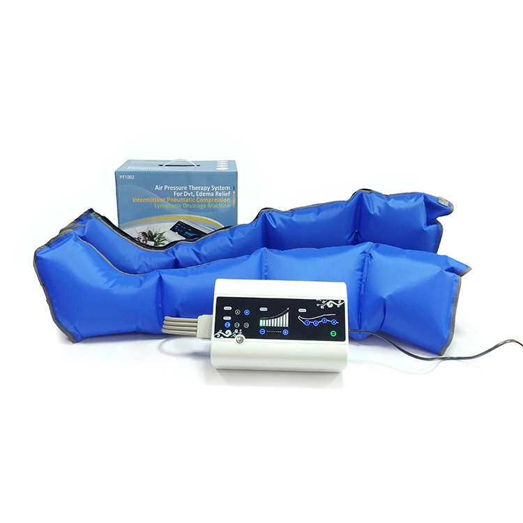 Máquina de sistema de terapia de presión de aire dispositivo de compresión dvt eléctrico botas masajeador de piernas de compresión de aire