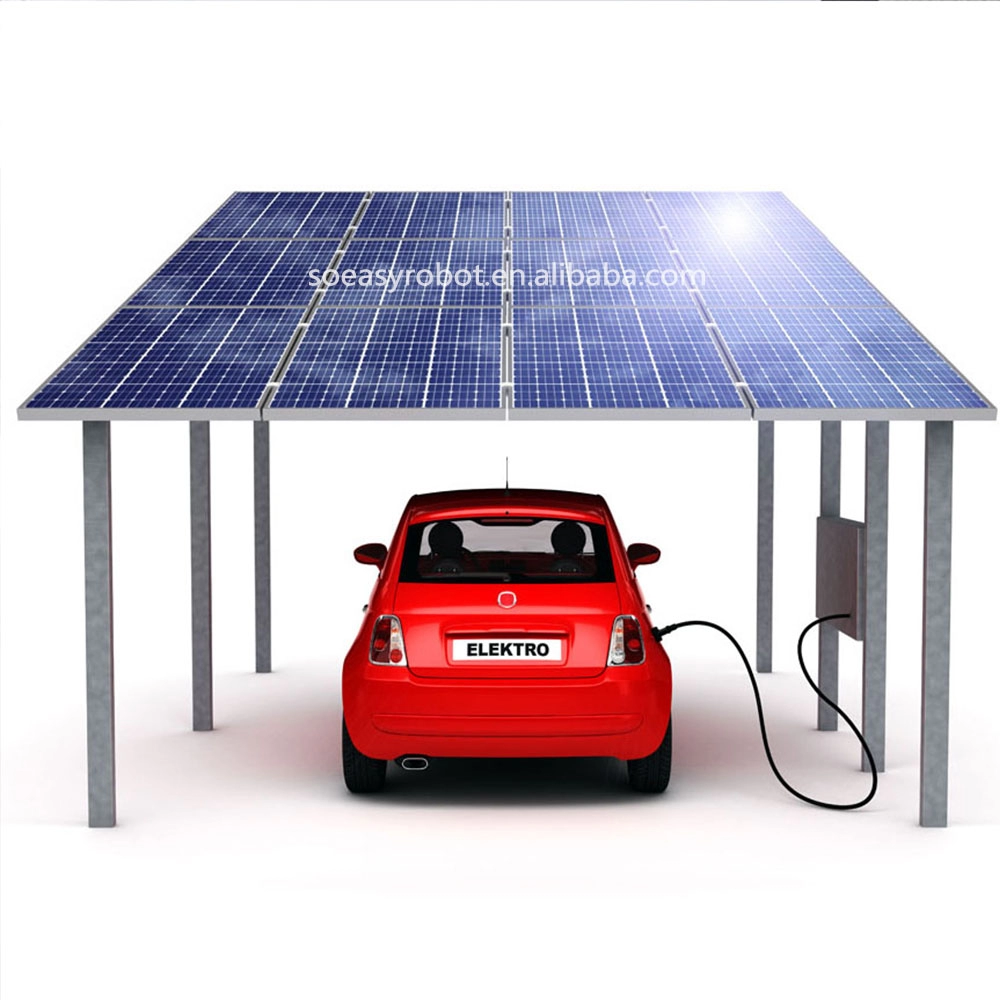 Cochera solar del sistema del panel solar del estacionamiento del coche del diseño moderno