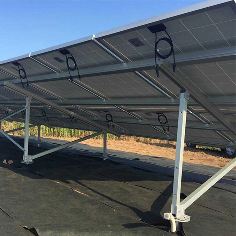 Estructura de suelo solar de instalación de aluminio con soporte N