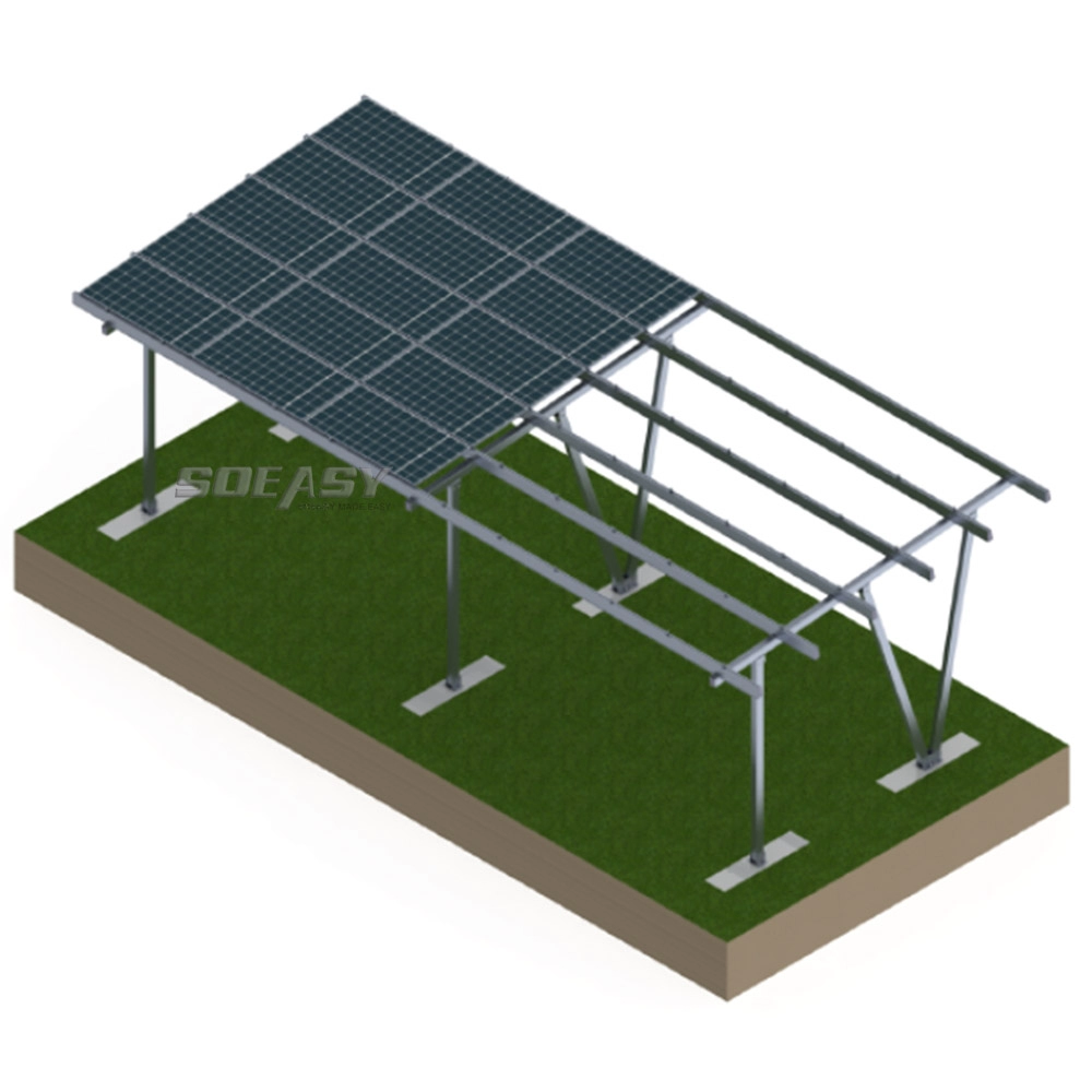 Carport de montaje solar de aluminio no impermeable