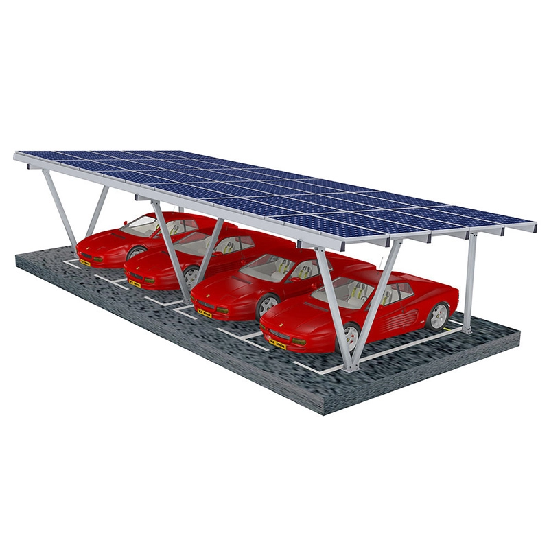Estructura de alta calidad para cochera de montaje de panel solar
