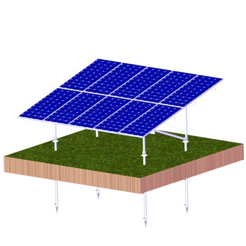Estructura de suelo solar de instalación de aluminio con soporte N
