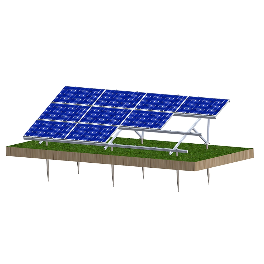 Sistema de alimentación de montaje fotovoltaico de suelo de aluminio