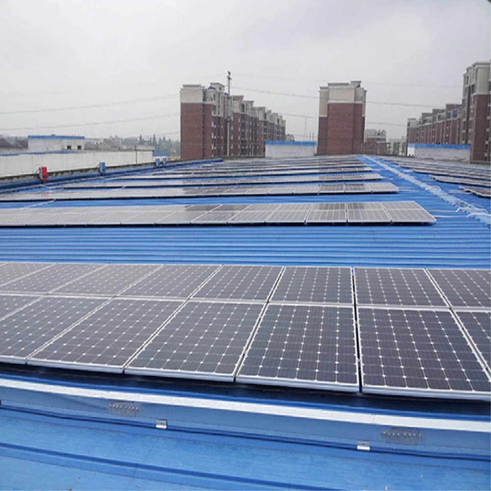 montaje de estructura de techo de metal solar de fácil instalación