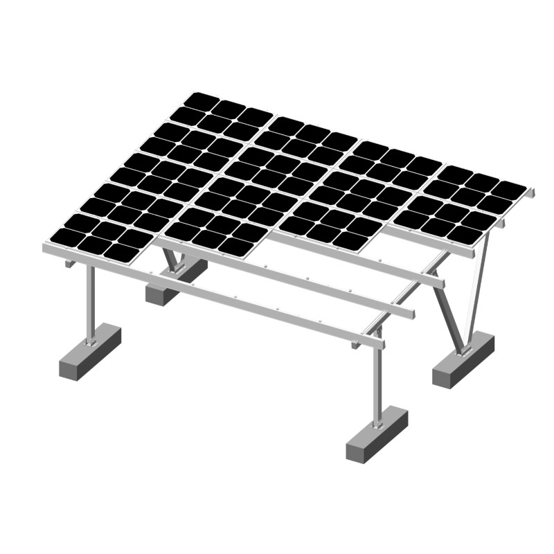 Solución de montaje de cochera solar no impermeable