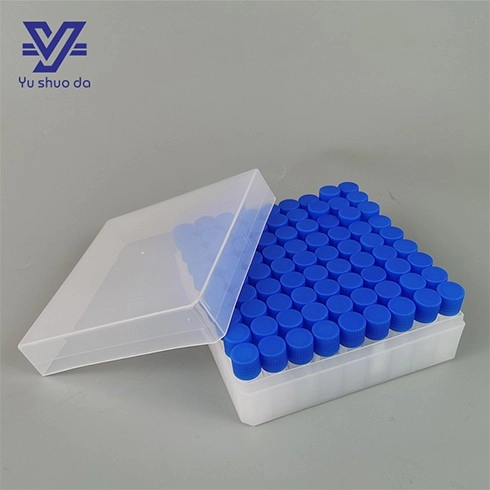 Caja de congelación de almacenamiento de criotubos de plástico de 2 ml y 100 pocillos