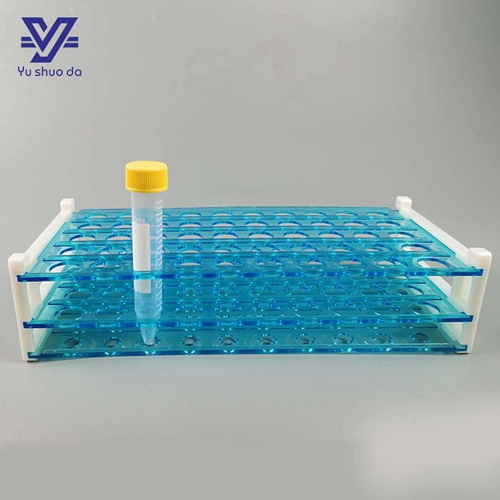 Soporte de tubo de centrífuga desmontable de tubo de ensayo de 3 niveles de 10 ml para laboratorio