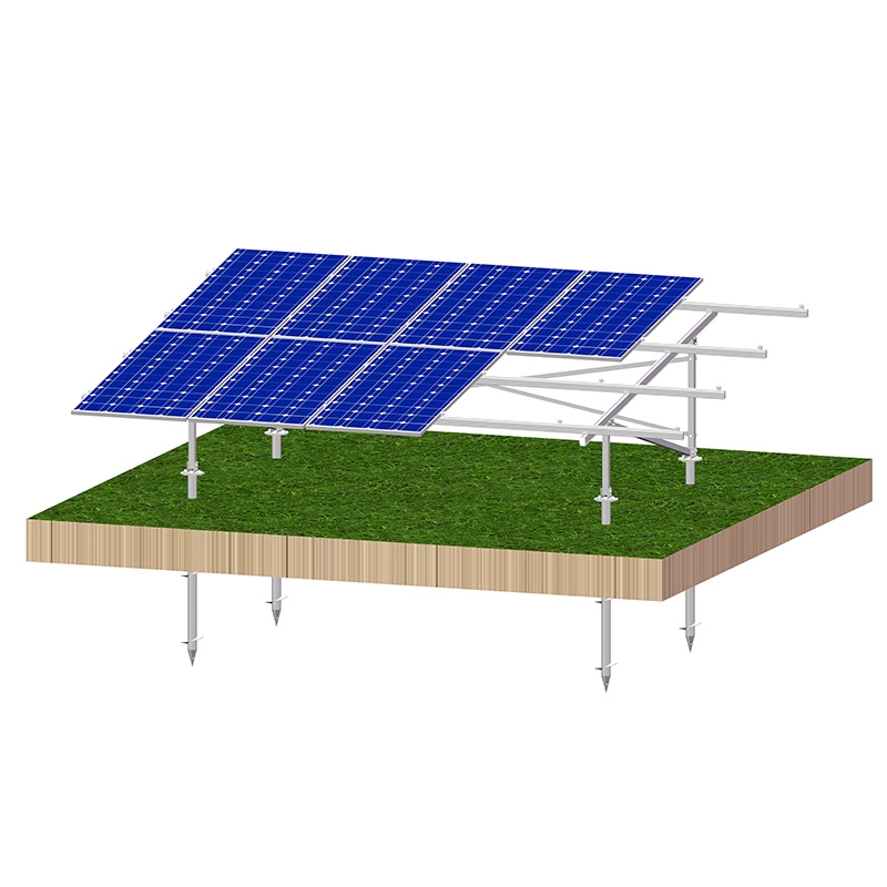 Estructura solar de tierra comercial de aluminio de 100kw