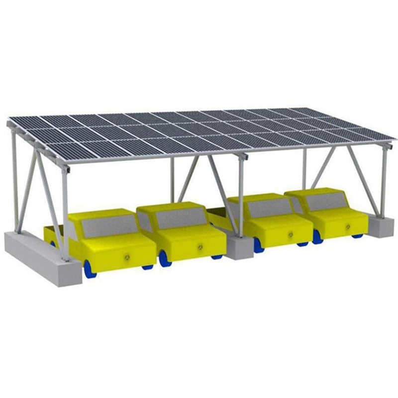 Venta al por mayor Estructura solar montada en tierra para autos eléctricos