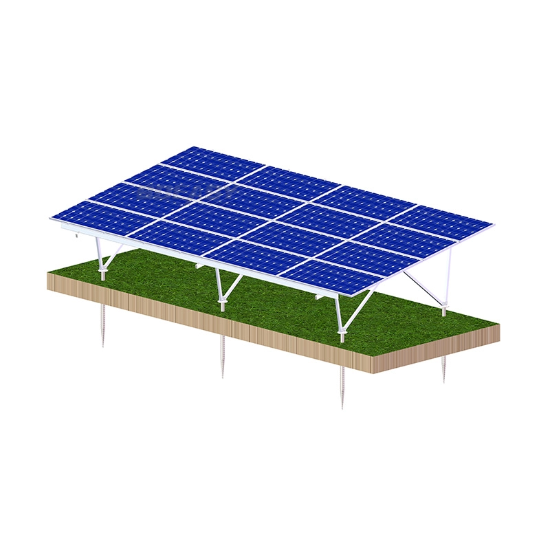 Estructura de montaje en panel de sistemas de energía solar ajustable