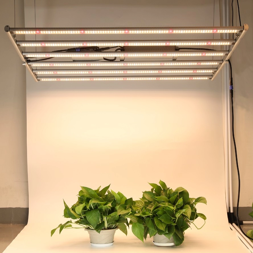 Luces de cultivo LED de flores vegetales plegables de 600 W con controlador externo