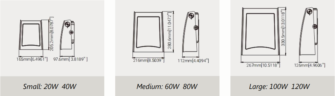 Luminaria de pared ajustable de 60W