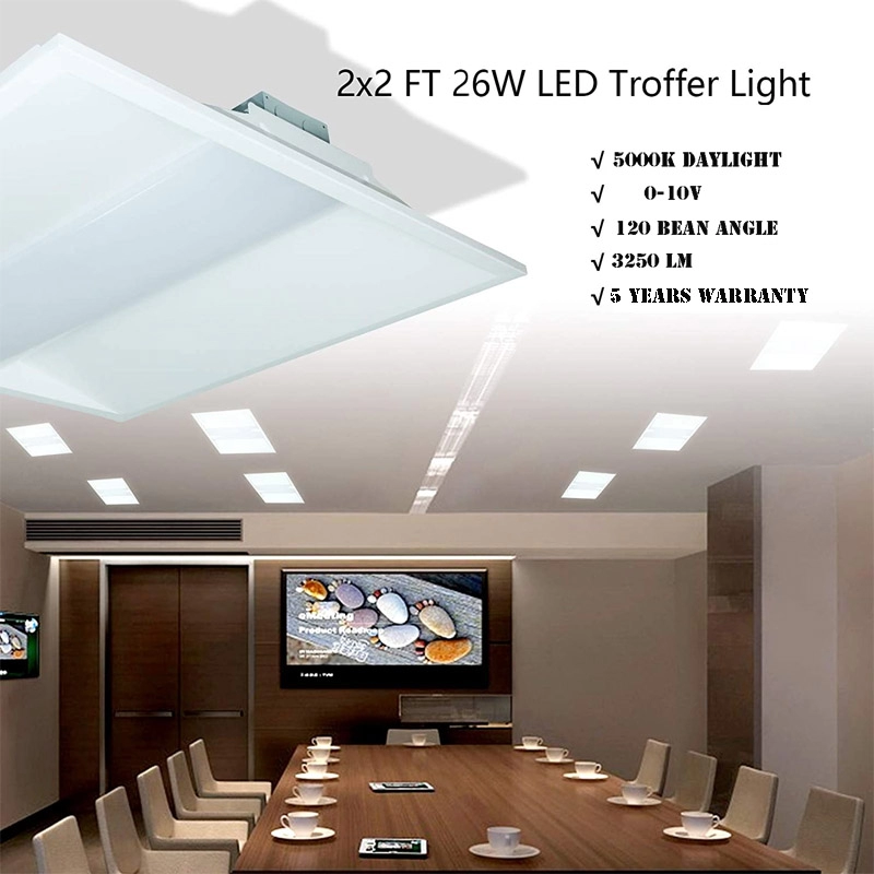 Luz LED Troffer con sistema de control inteligente