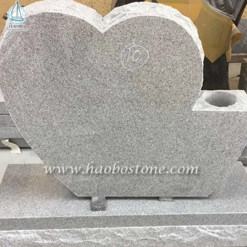 China Gray Granite G633 Angel Rose Lápida tallada