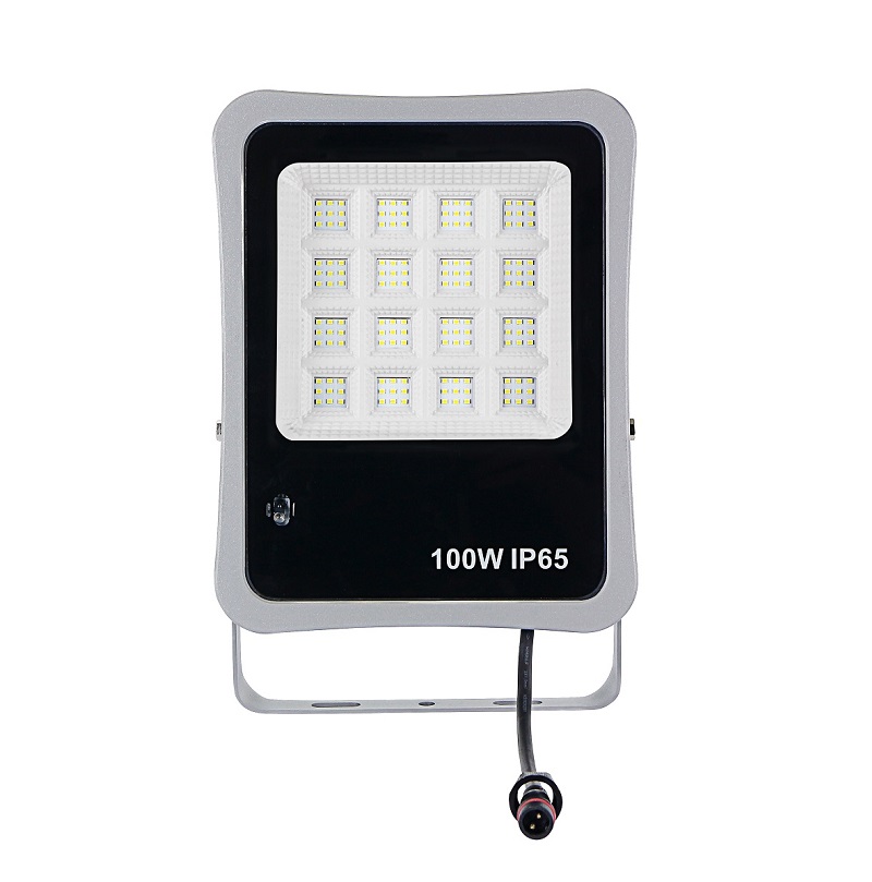 white housing Solar Flood Light 100W